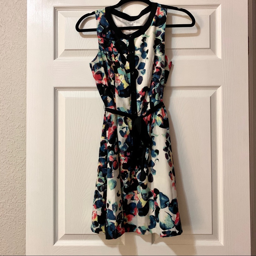 Mac + Jac Dress Fit and Flare Watercolor Print
